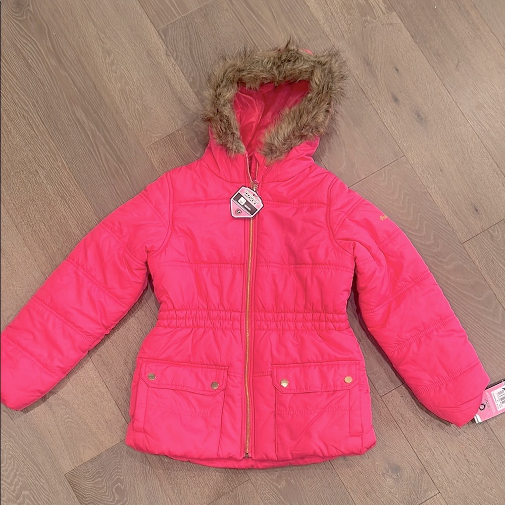Protection System Pink Bubble Jacket. Size:14. NWT.